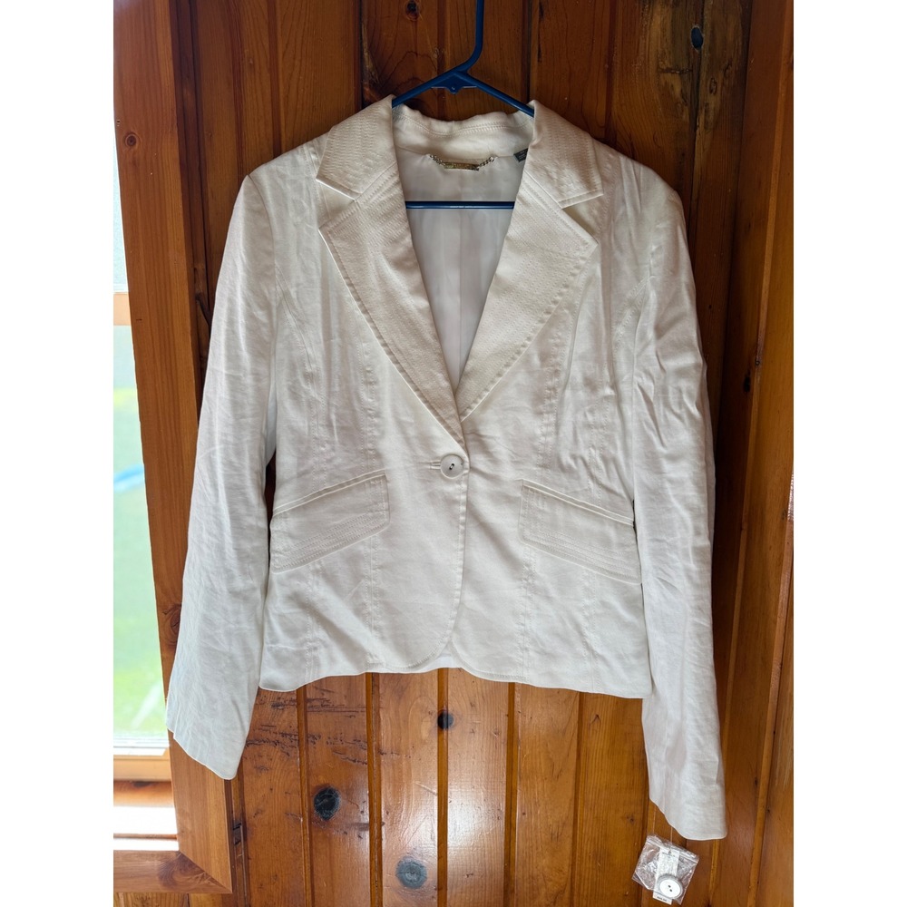 Apt 9 white Blazer Women's Size‎ 10 Business Casual Career Jacket